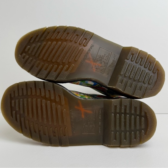 Vintage Dr. Martens England Rainbow Quaser 1460 White Leather MIE Boots UK 3 - Picture 13 of 16